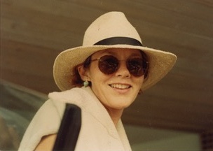 Judy Willows in a hat
